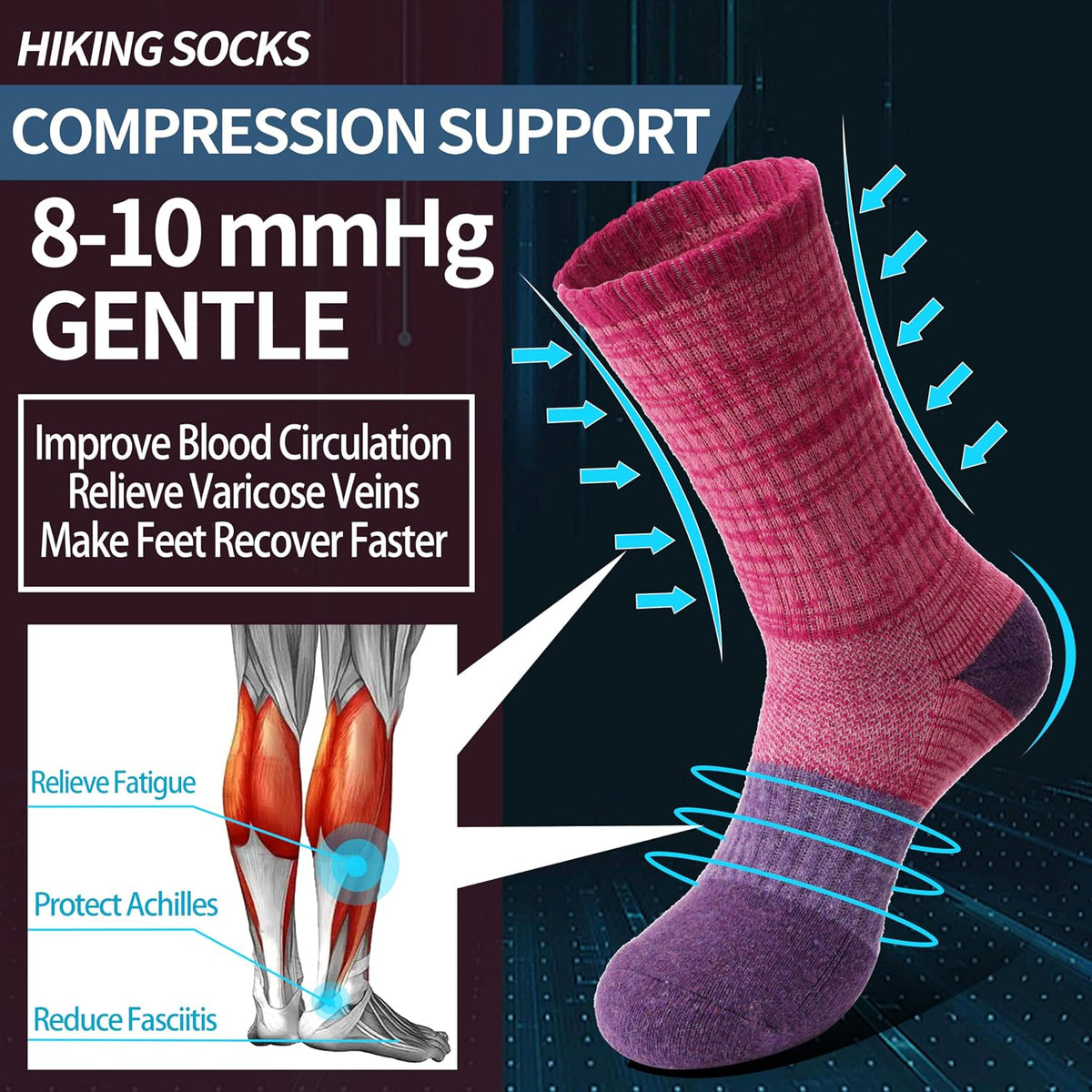 moisture-wicking knit to manage sweat during runs and long shifts