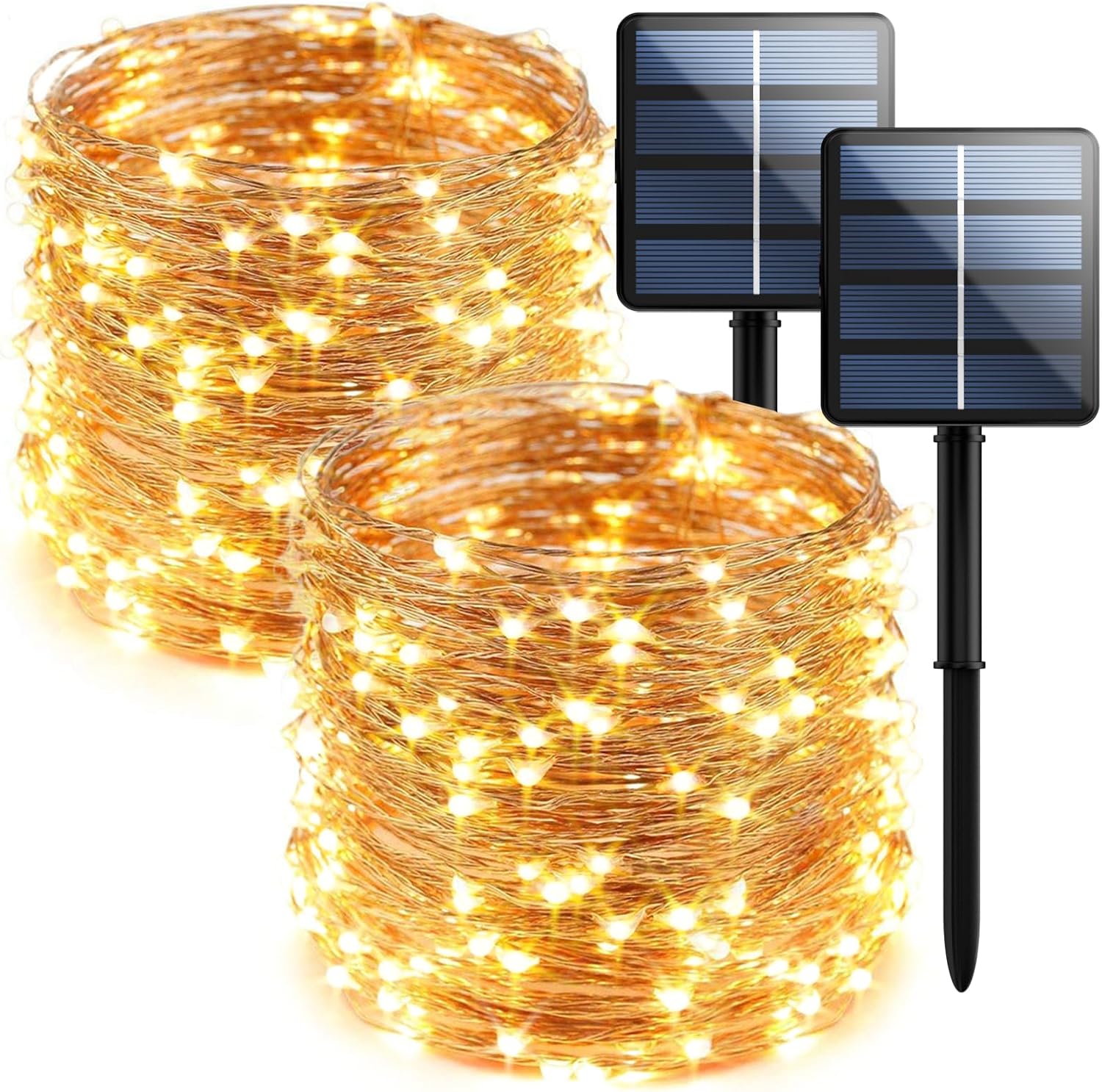 monocrystalline silicon solar panel with built-in rechargeable battery and automatic dusk-to-dawn light sensor