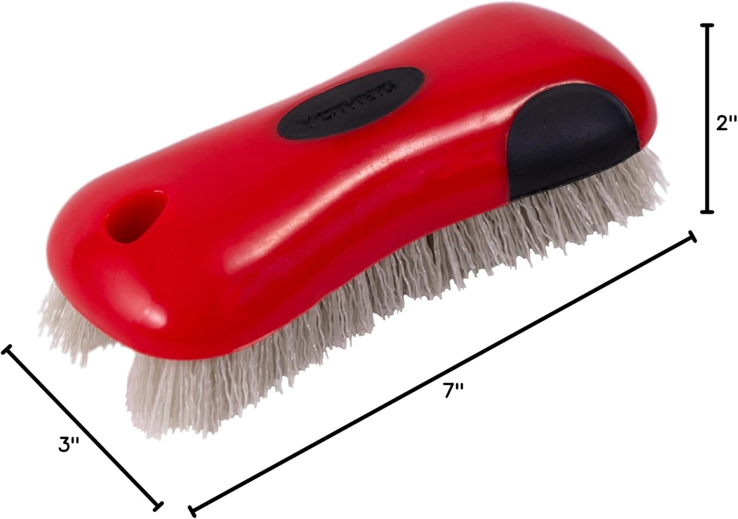 Mothers Stiff Bristle Carpet Brush for Truck Cab and Outdoor Vehicle Interior Detailing