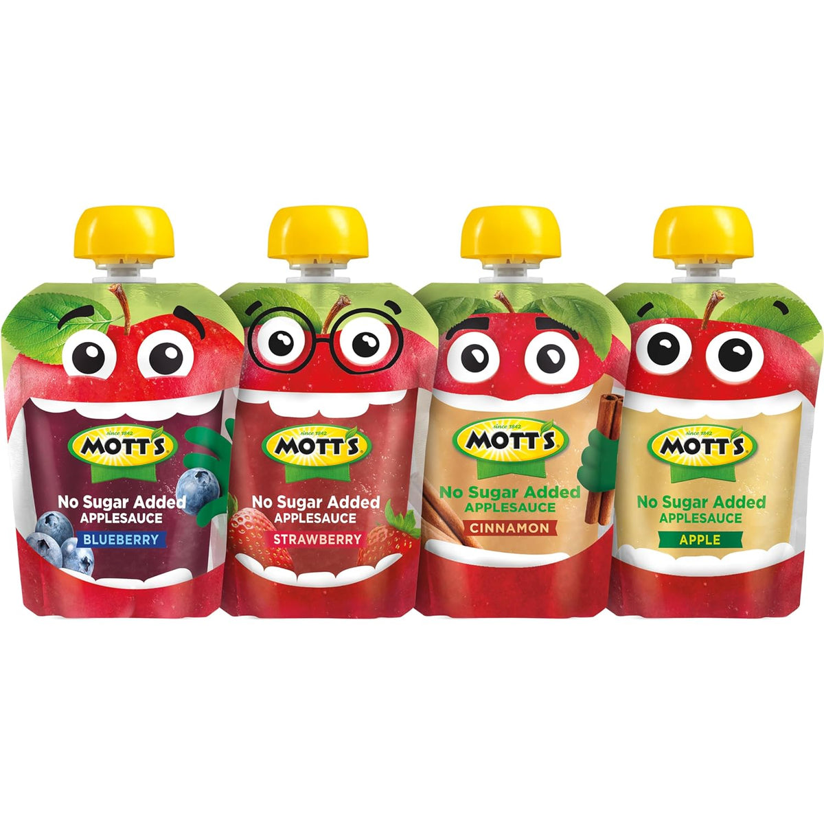 Mott's Portion Controlled Fruit Pouches – Quick Afternoon Snack for Home Office and Study Sessions, 3.2 Oz Each