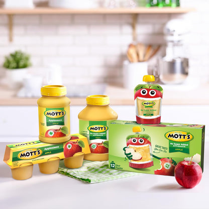 Mott's Portion Controlled Fruit Pouches – Quick Afternoon Snack for Home Office and Study Sessions, 3.2 Oz Each