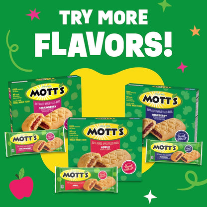Mott's Soft Baked Bars – Kid-Friendly Soft Baked Snack for School Lunch Box and After-School Treats, 5 Pack