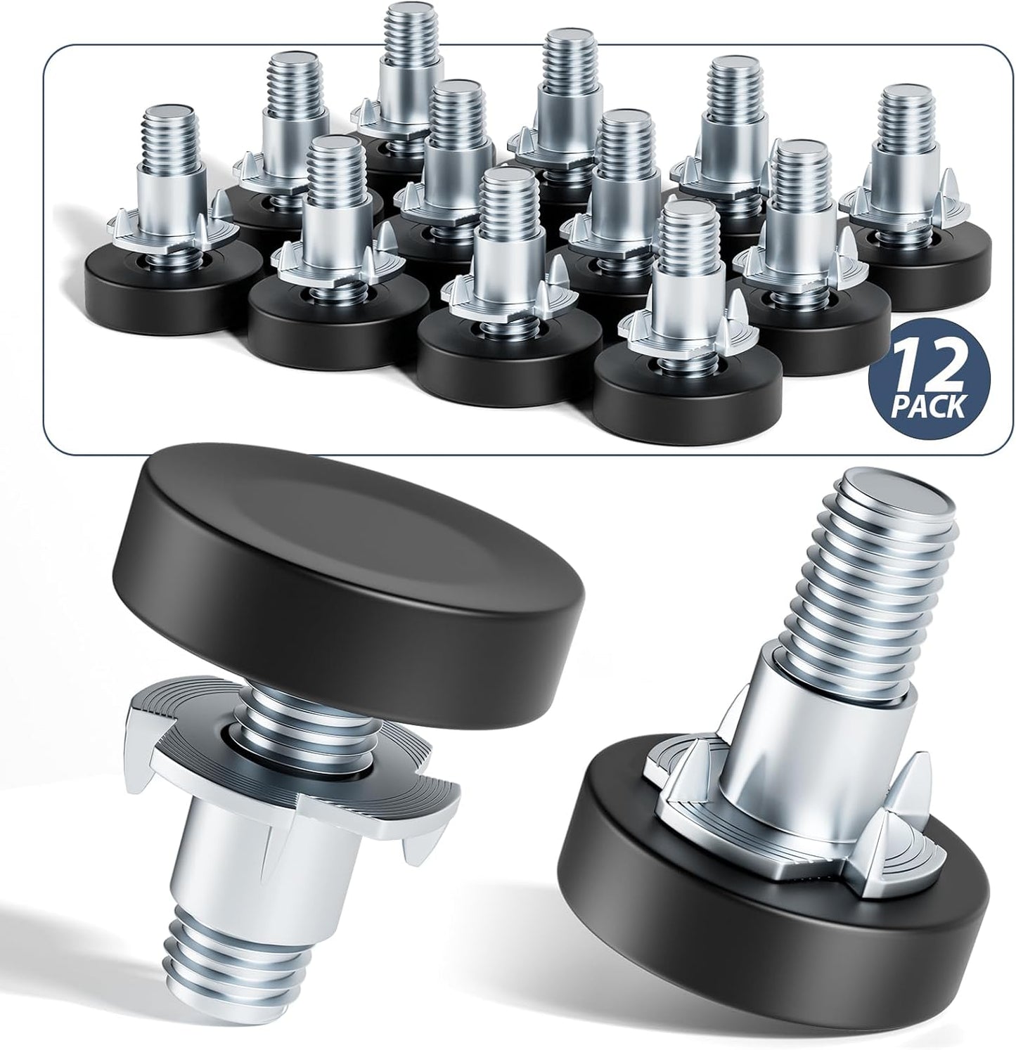 MROCO Furniture Leveling Feet – Home Office Desk Stabilizer, Adjustable Levelers for Wobbly Workstations and Monitor Stands