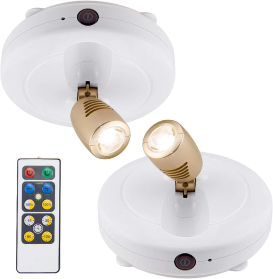 multi-directional swivel head (up/down, left/right adjustment)