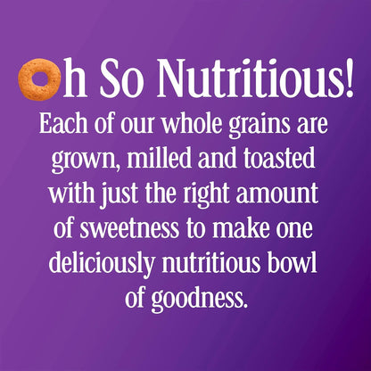 Multi Grain Cheerios, Low Fat Breakfast Cereal for Mindful Morning Routines, Gluten Free 18 oz