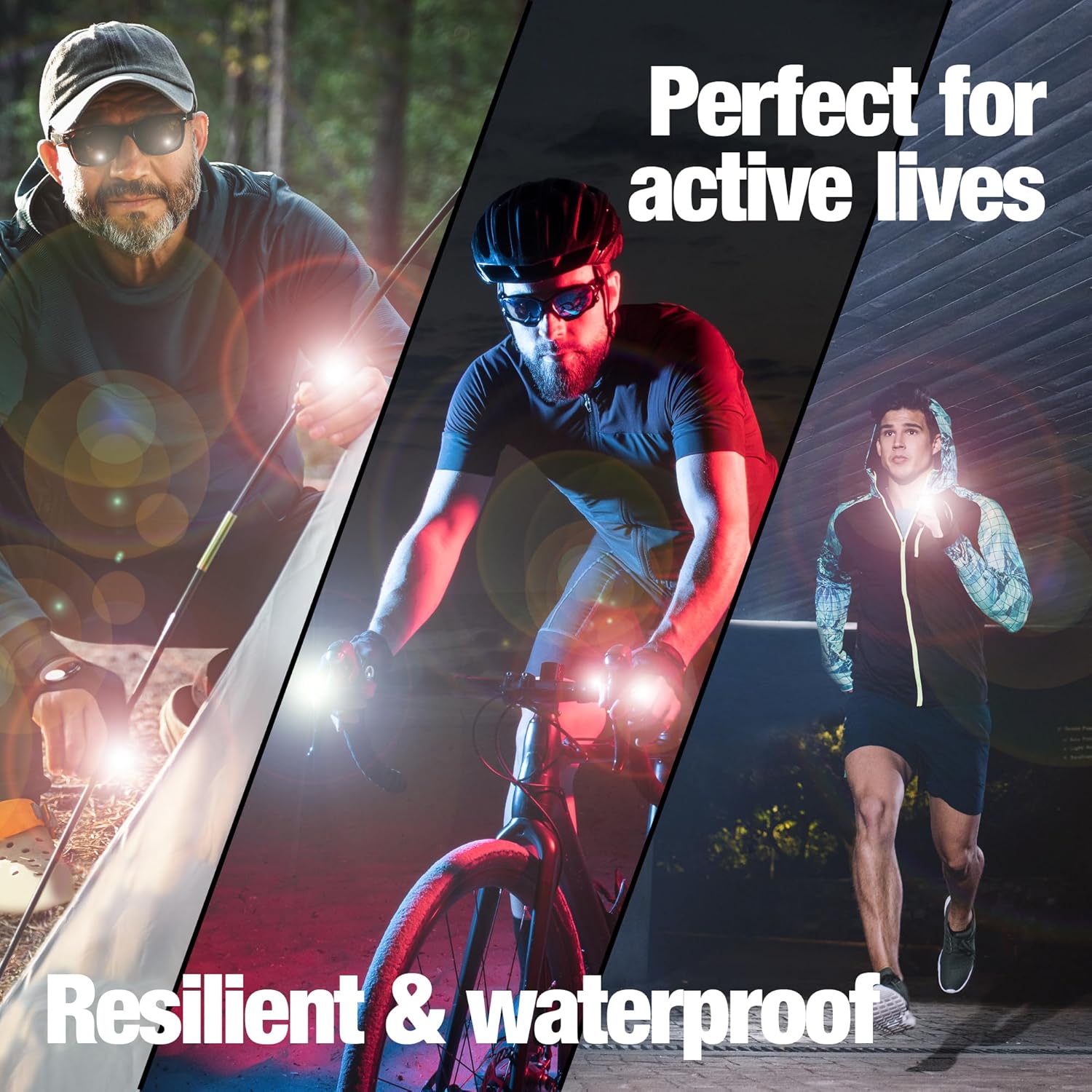 Mylivell LED Flashlight Gloves – Unique Father's Day Gift for Dad, Handsfree Tool for Night Fishing and Garage Repairs