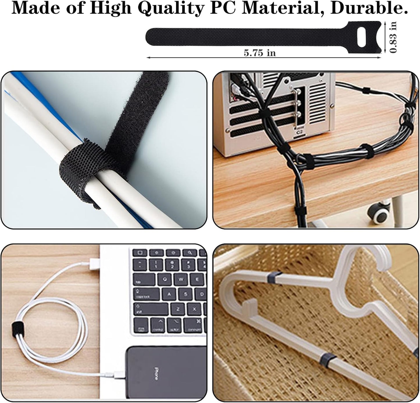 N NOROCME 192-Piece Cable Management Kit — Minimalist Home Office for Clean-Line Living