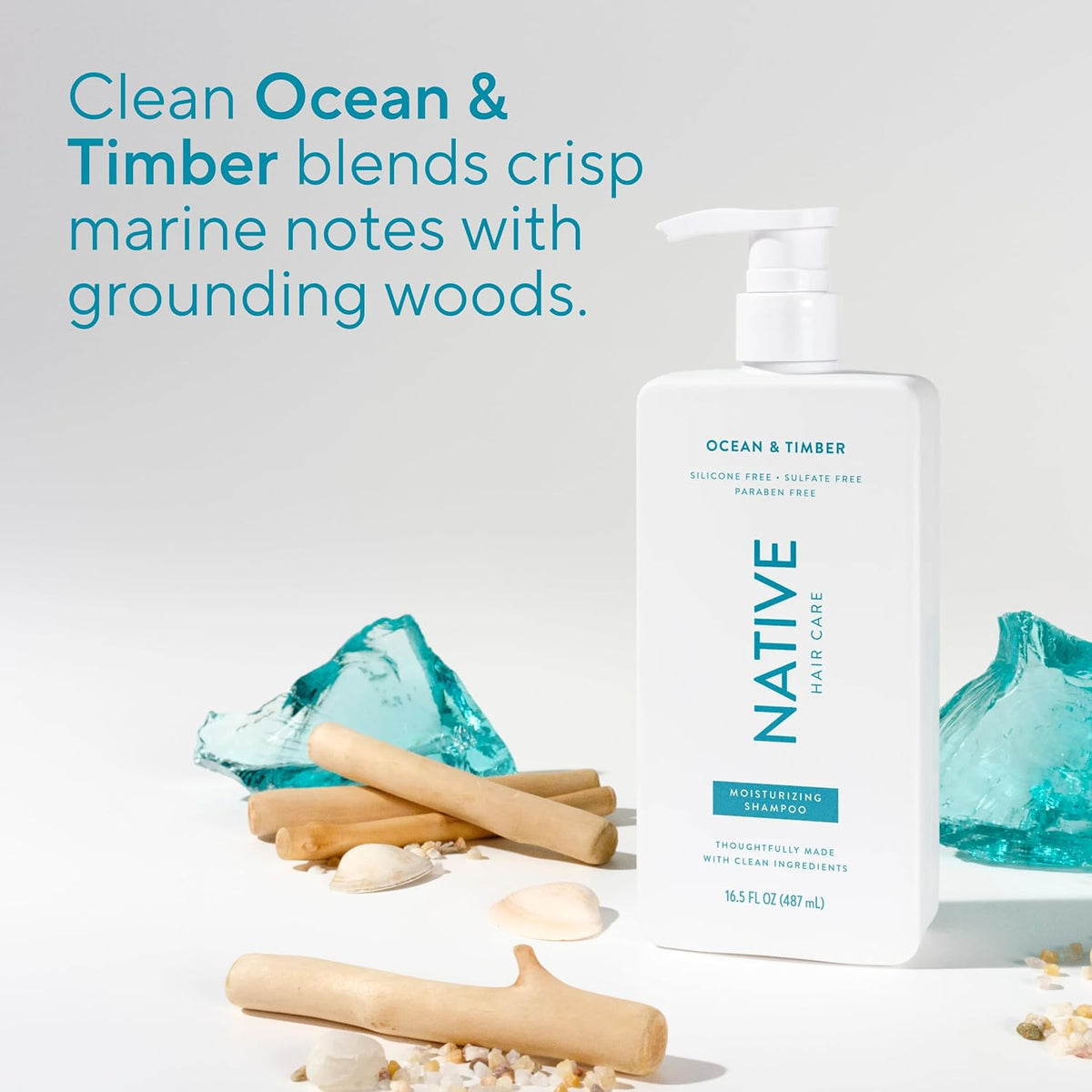 Native 2-Pack Hair Care – Simple Capsule for Shared Family Shower, Sulfate-Free Vegan Shampoo and Conditioner