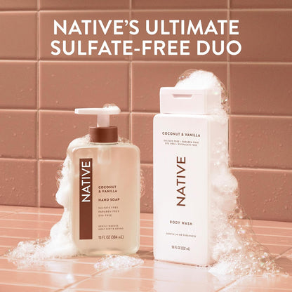Native Body Wash Coconut & Vanilla 36 oz – Calming Daily Shower Ritual for Mindful Self-Care