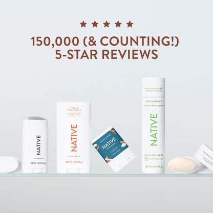 Native Coconut & Vanilla Twin Pack Deodorant – Mindful Clean Beauty Ritual for Home Bathroom Self-Care