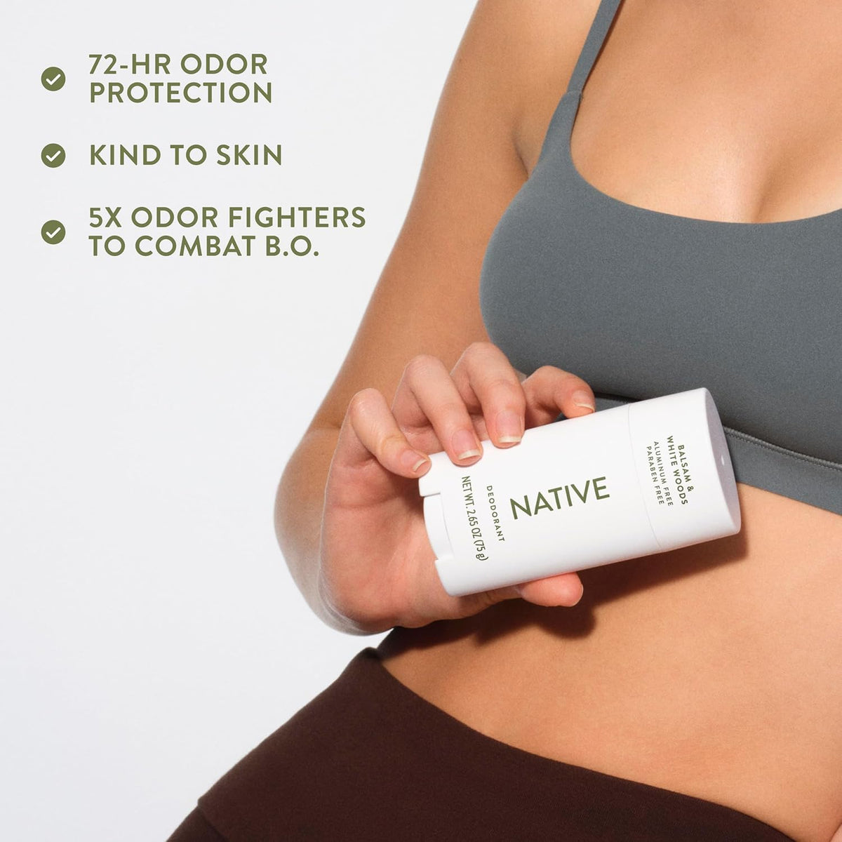 Native Deodorant for Mindful Self-Care Routines, Long-Lasting 72-Hour Odor Control for Post-Workout and Post-Shower Wellness Rituals