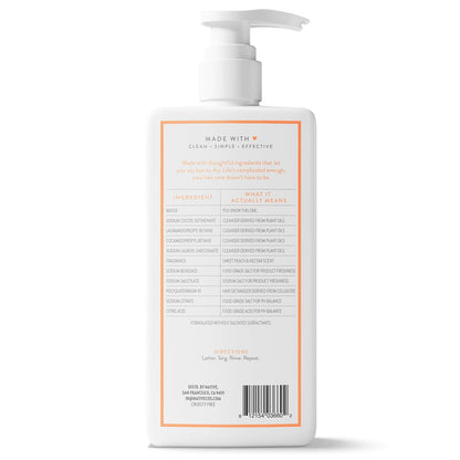 Native Moisturizing Shampoo Sweet Peach & Nectar – Self-Care Shower Ritual for Dry, Stressed Hair, 16.5 fl oz