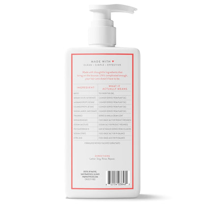 Native Volumizing Shampoo Berries & Vanilla Cream 16.5 fl Oz – Mindful Self-Care Hair Wash for Flat, Lifeless Hair