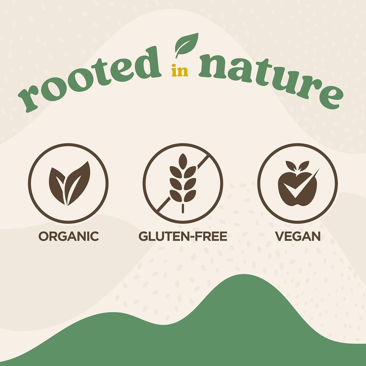 naturally a source of fiber, plant protein, iron, and vitamin a