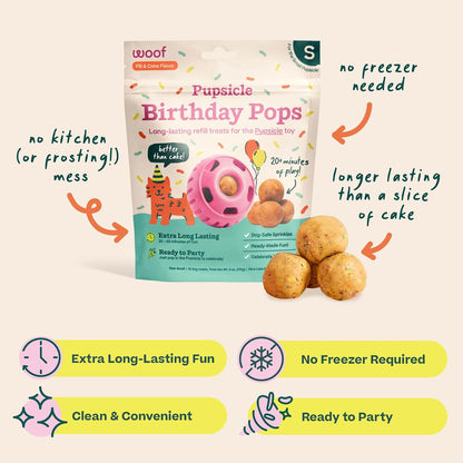 naturally sweetened with dog-safe sprinkles for a 'birthday cake' experience