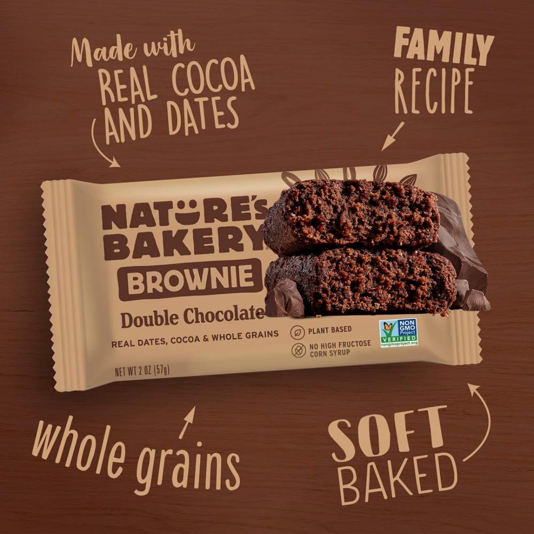 Nature's Bakery Fig Bars Variety Pack – Portable Energy Snack for Hiking and Camping, 28 Count Shelf Stable Trail Bars