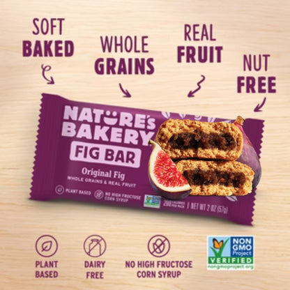 Nature's Bakery Fig Bars Variety Pack – Portable Energy Snack for Hiking and Camping, 28 Count Shelf Stable Trail Bars