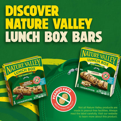 Nature Valley Peanut-Free S'mores Granola Bars – Safe Classroom Snack for Children with Nut Allergies, 5 Bars