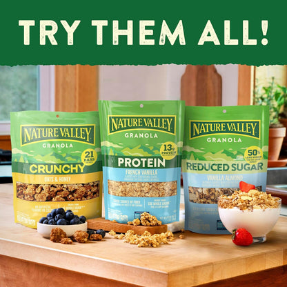 Nature Valley Protein Granola – Thoughtful Care Package for Busy Moms, Family Size 17 oz Pouch