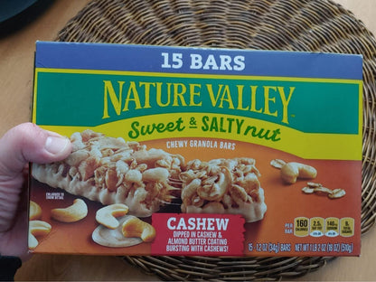 Nature Valley Sweet and Salty Nut Cashew Granola Bars – Wholesome Pantry Snack for Health-Conscious Snackers