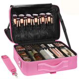 Relavel Professional Makeup Bag – Wedding Venue On-Location Carrier, Expandable 16.5-Inch Cosmetic Organizer