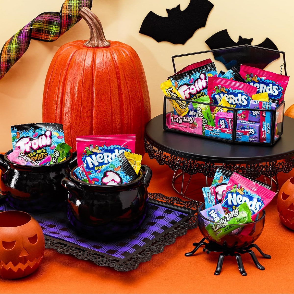 Nerds Core Winners Halloween Candy Variety Bag – Hostess Gift for Halloween Party Planners, 180 Individually Wrapped Pieces