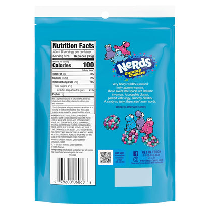 NERDS Juicy Gummy Clusters – Portion-Controlled Self-Care Snack for Study Breaks and Mindful Indulgence, 7.15 oz