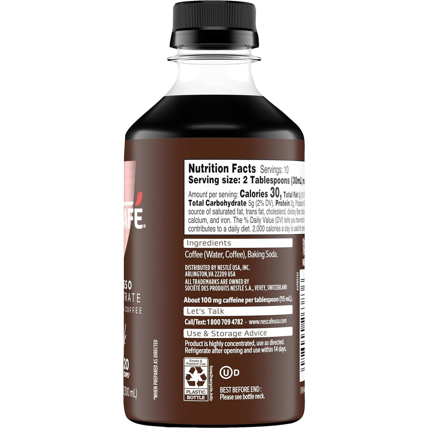 NESCAFÉ Espresso Concentrate – Home Office Iced Latte Base for Focused Work Sessions
