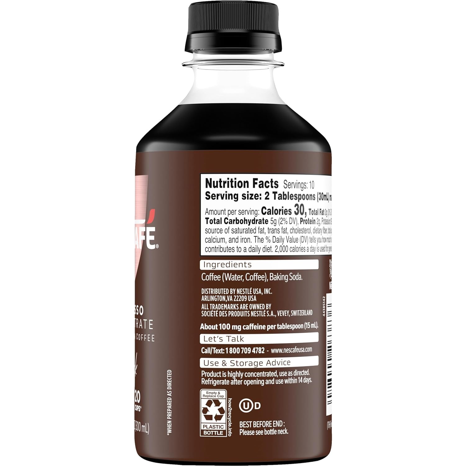 NESCAFÉ Espresso Concentrate – Home Office Iced Latte Base for Focused Work Sessions