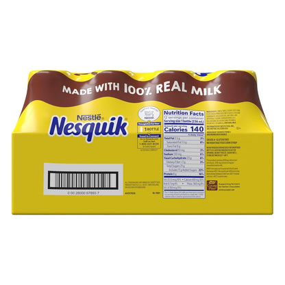Nesquik Variety Pack Lowfat Milk 15 Count – Thoughtful Care Package Gift for Busy Families