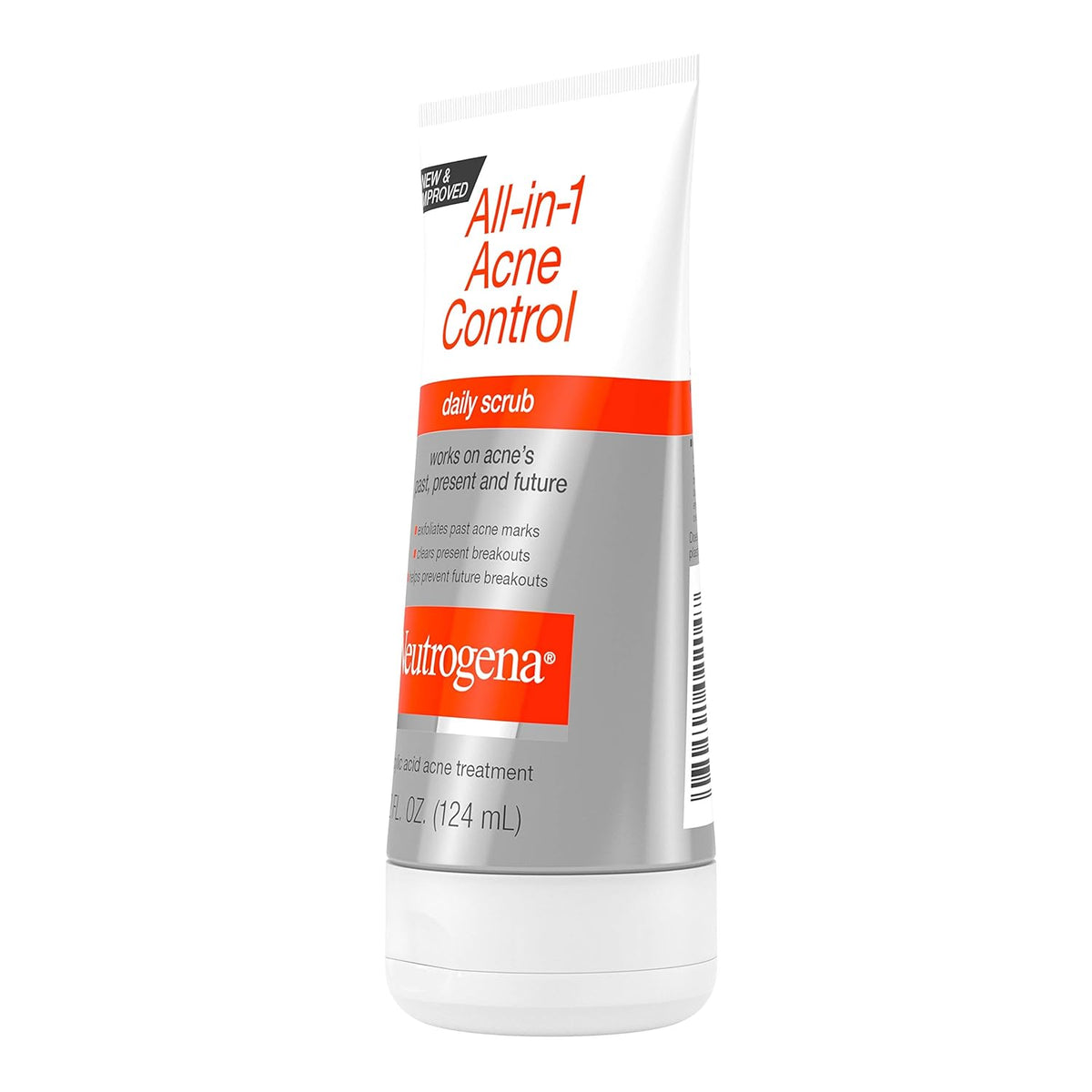 Neutrogena All-In-1 Acne Control Daily Face Scrub – Mindful Evening Skincare Ritual for Clearer Skin