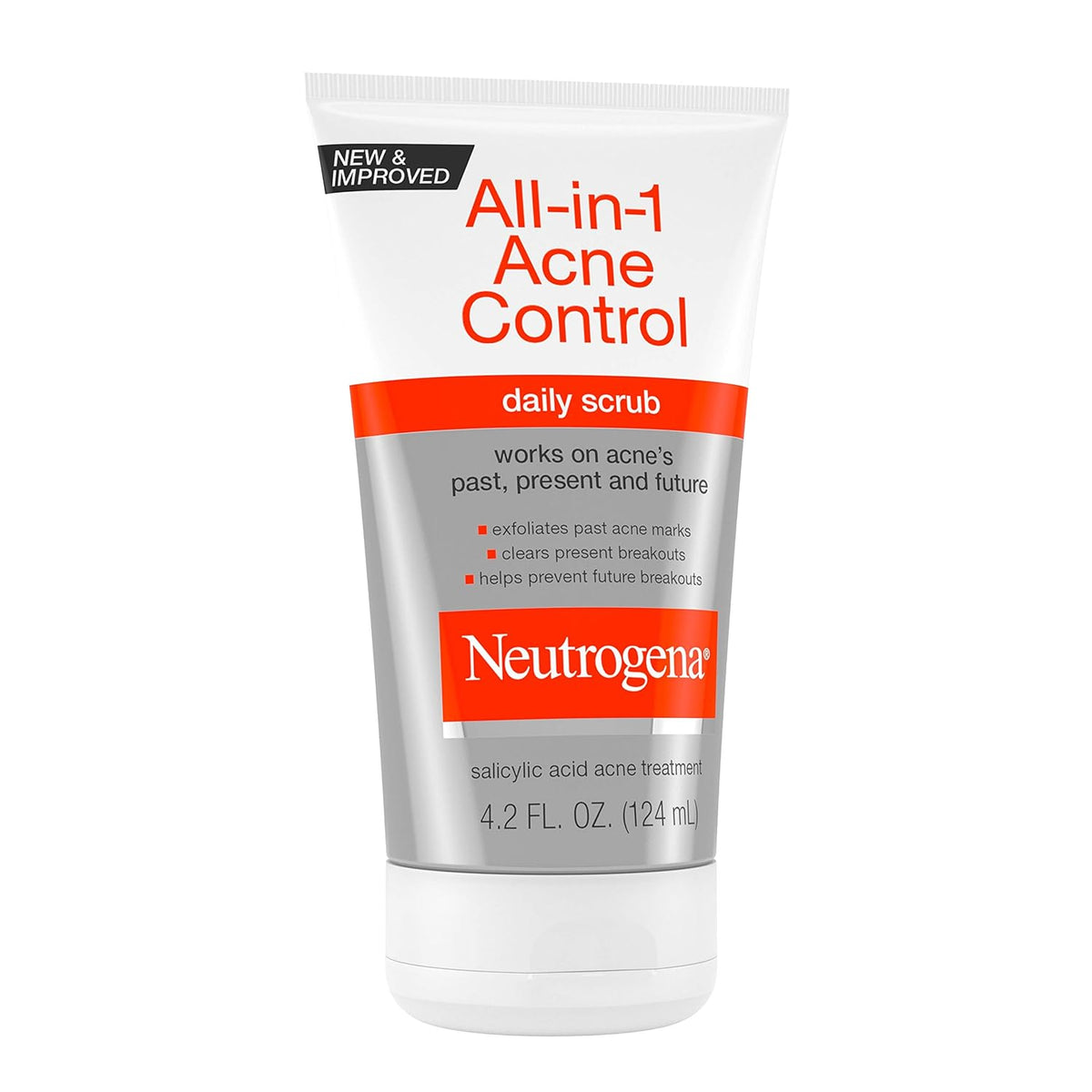 Neutrogena All-In-1 Acne Control Daily Face Scrub – Mindful Evening Skincare Ritual for Clearer Skin