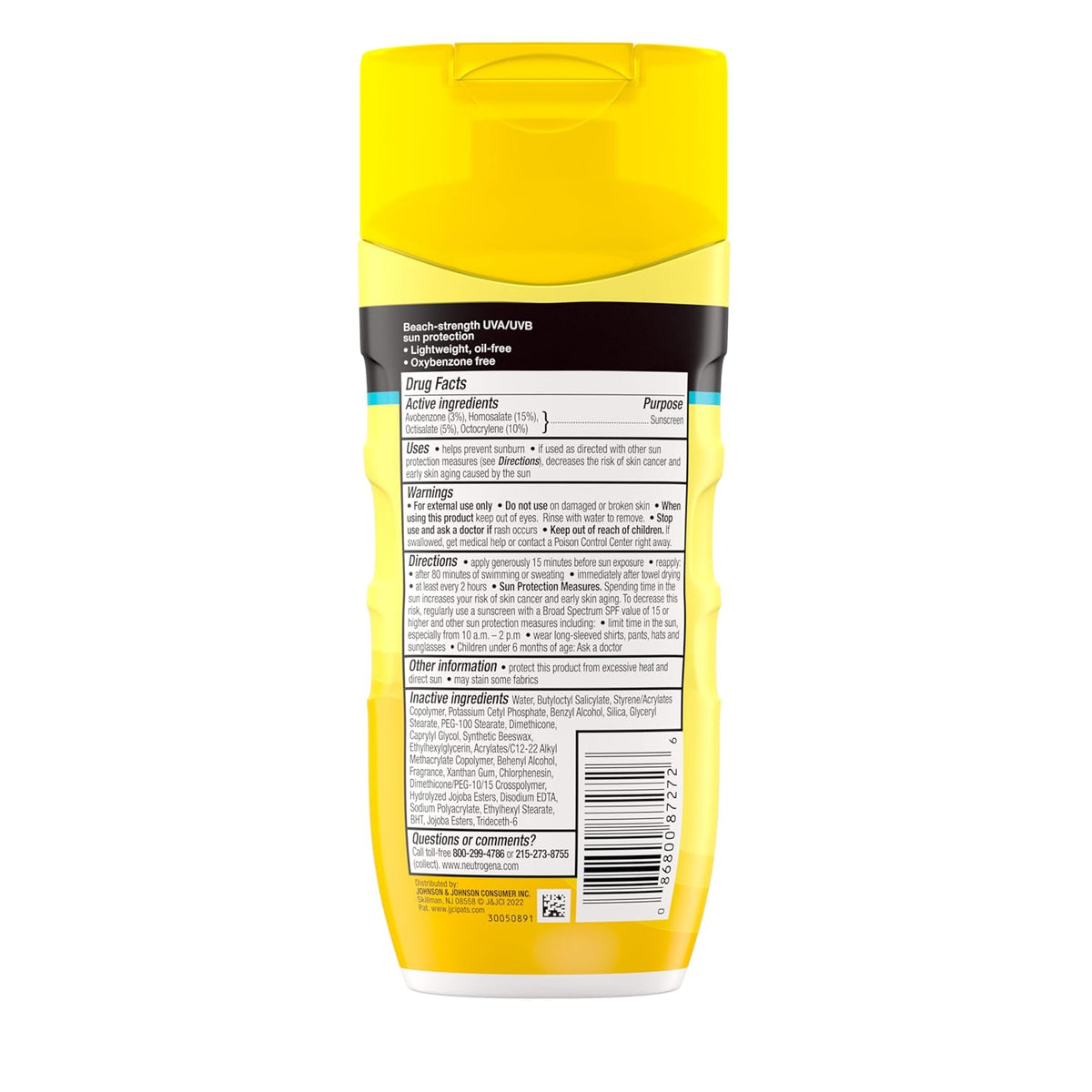 Neutrogena Beach Defense SPF 70 Reef Safe Sunscreen, Hawaii Act 104 Compliant Lotion for Ocean and Pool Safety