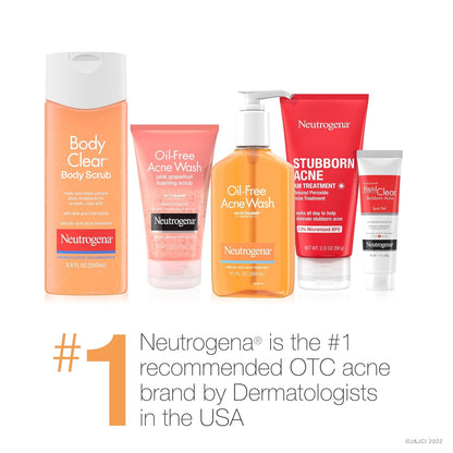 Neutrogena Body Clear Acne Body Wash with Salicylic Acid – Self-Care Shower Ritual for Clearer Back, Chest & Shoulder Skin
