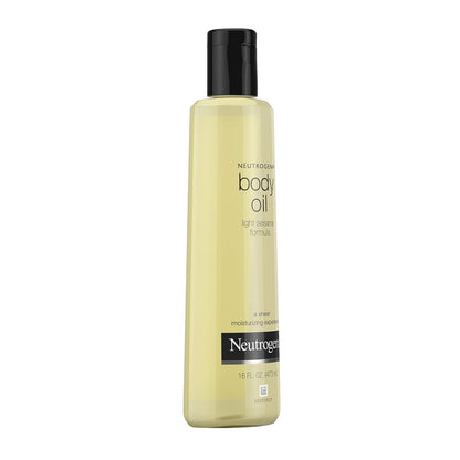 Neutrogena Body Oil Light Sesame Formula – Premium At-Home Spa Body Treatment, Silky Non-Greasy Hydration Finish