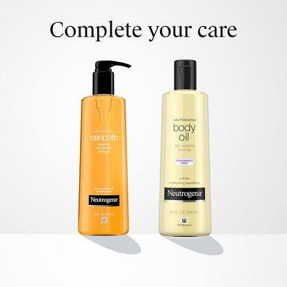 Neutrogena Body Oil Light Sesame Formula – Premium At-Home Spa Body Treatment, Silky Non-Greasy Hydration Finish