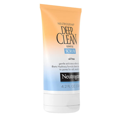 Neutrogena Deep Clean Daily Facial Scrub – Mindful Morning Skincare Ritual for Oily Skin, 4.2 fl. oz