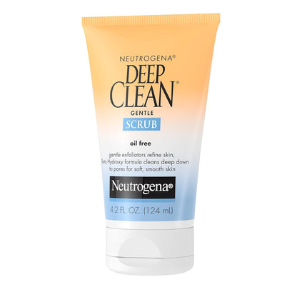 Neutrogena Deep Clean Daily Facial Scrub – Mindful Morning Skincare Ritual for Oily Skin, 4.2 fl. oz