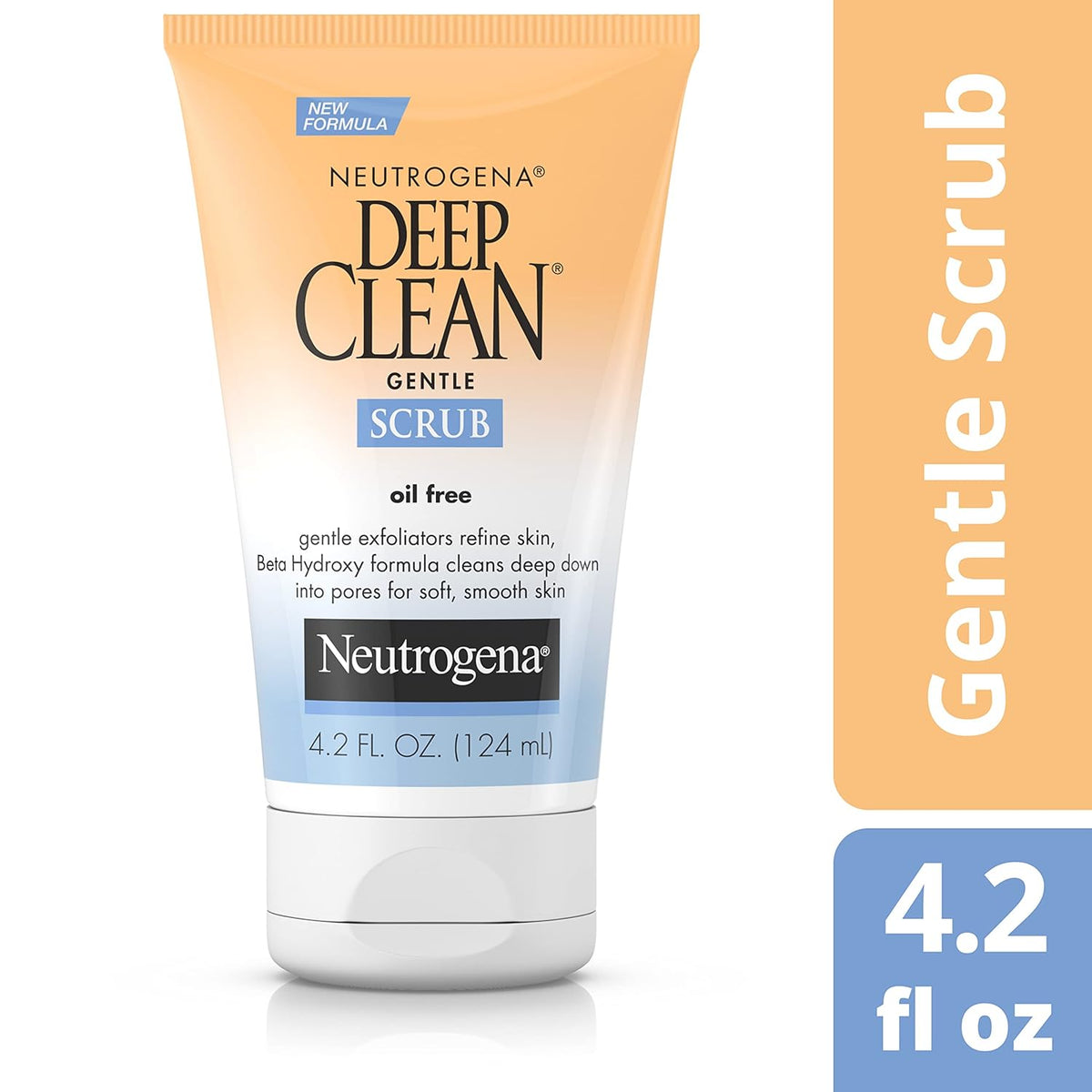 Neutrogena Deep Clean Daily Facial Scrub – Mindful Morning Skincare Ritual for Oily Skin, 4.2 fl. oz