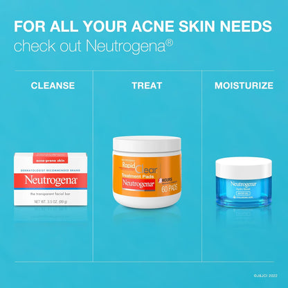 Neutrogena Facial Cleansing Bar for Acne-Prone Skin – Gentle Daily Bar for a Calming Nightly Skincare Ritual