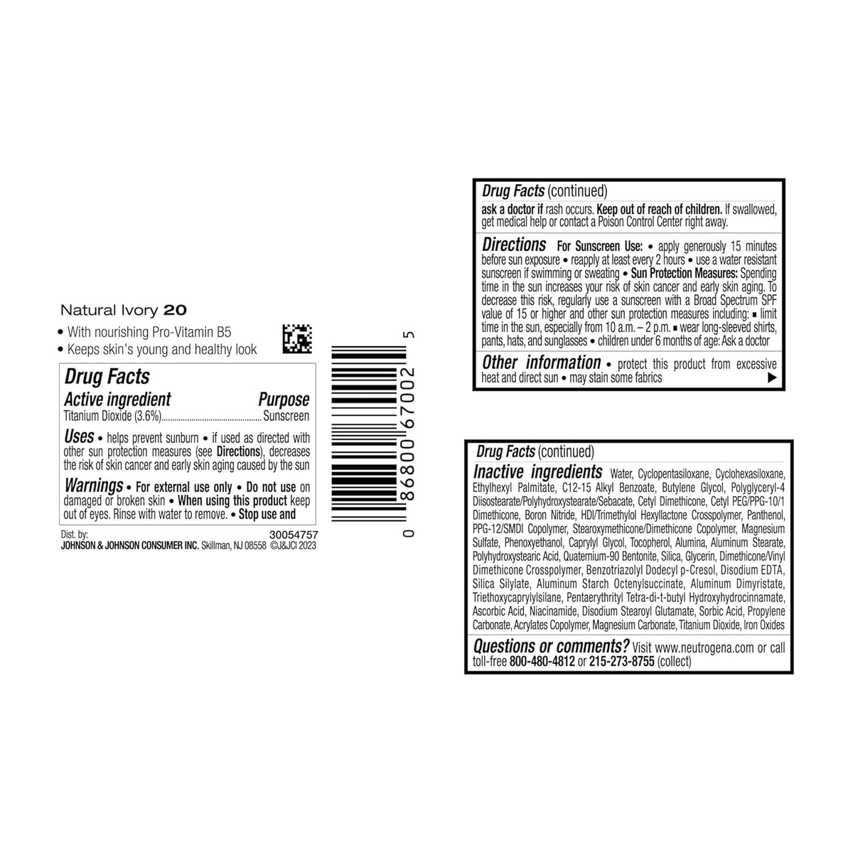Neutrogena Healthy Skin Liquid Foundation – Sun-Protective Base for Outdoor Days, Broad Spectrum SPF 20