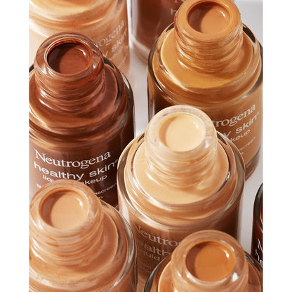 Neutrogena Healthy Skin Liquid Foundation – Sun-Protective Base for Outdoor Days, Broad Spectrum SPF 20