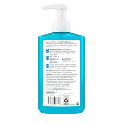 Neutrogena Hydro Boost Face Wash for Birthday Gifts for Her, Hyaluronic Acid Hydrating Cleanser Set
