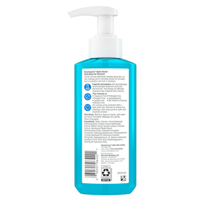 Neutrogena Hydro Boost Fragrance Free Face Wash – Gentle Hyaluronic Acid Cleanser for Daily Self Care Ritual and Mindful Skincare Routine