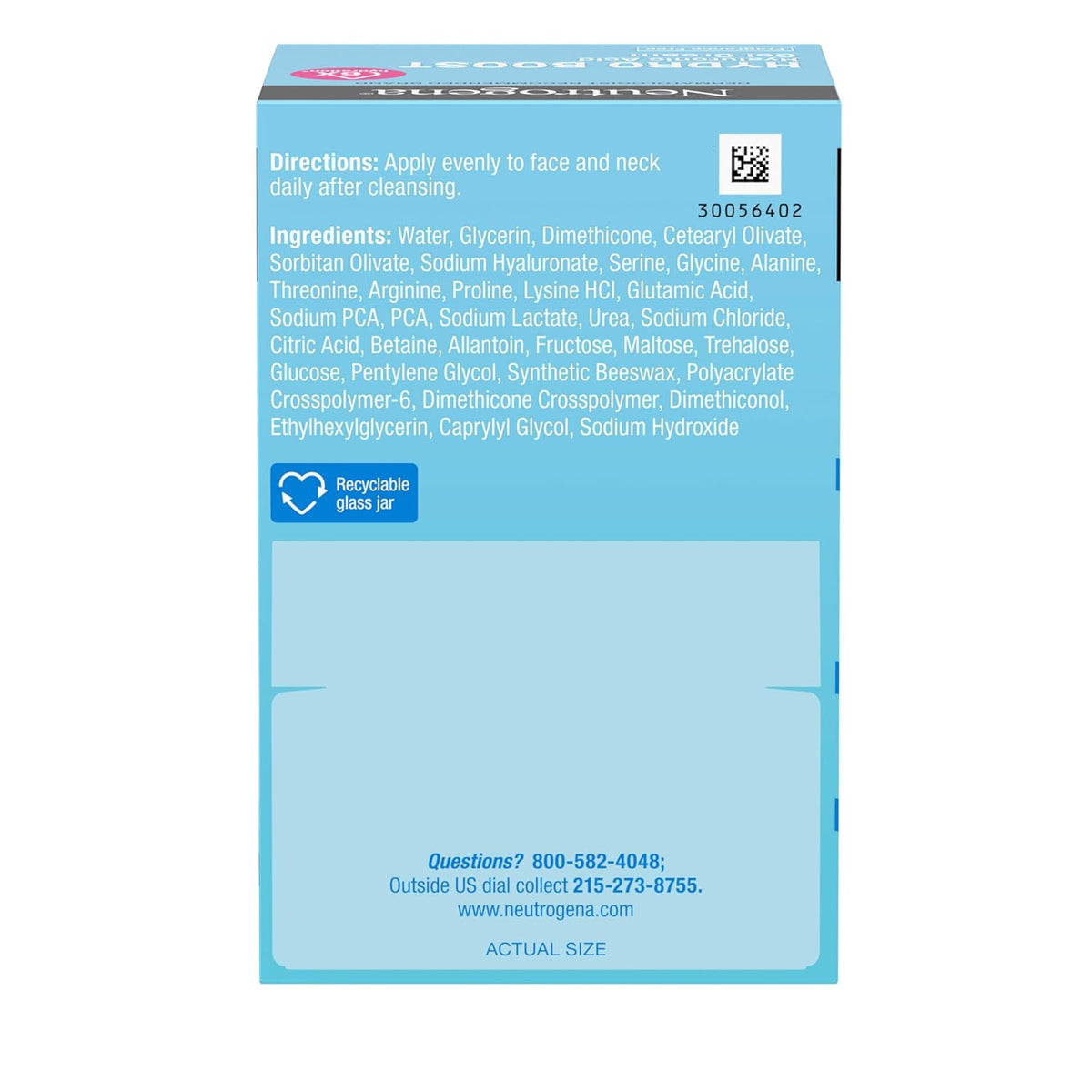 Neutrogena Hydro Boost Gel Cream and Cleanser Duo – Streamlined Two-Step Skincare for Clean Vanity Counters, Fragrance Free