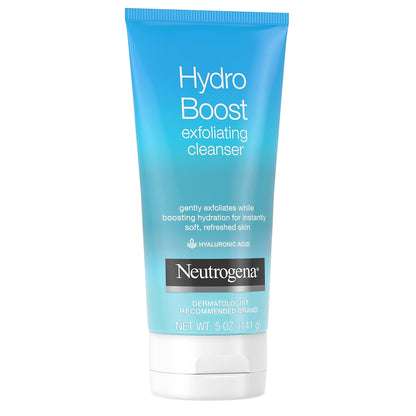 Neutrogena Hydro Boost Gentle Exfoliating Cleanser – Thoughtful Hyaluronic Acid Face Wash Gift for Mom on Her Birthday or Mother's Day