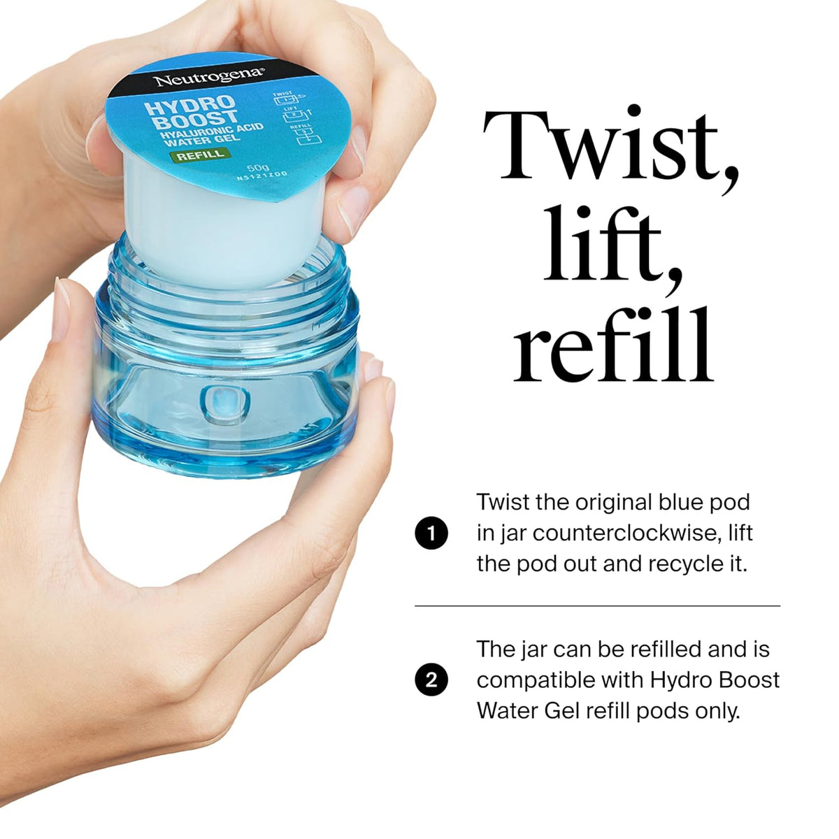 Neutrogena Hydro Boost Refill Pod – Thoughtful Birthday Gift for Her with Hyaluronic Acid Hydration