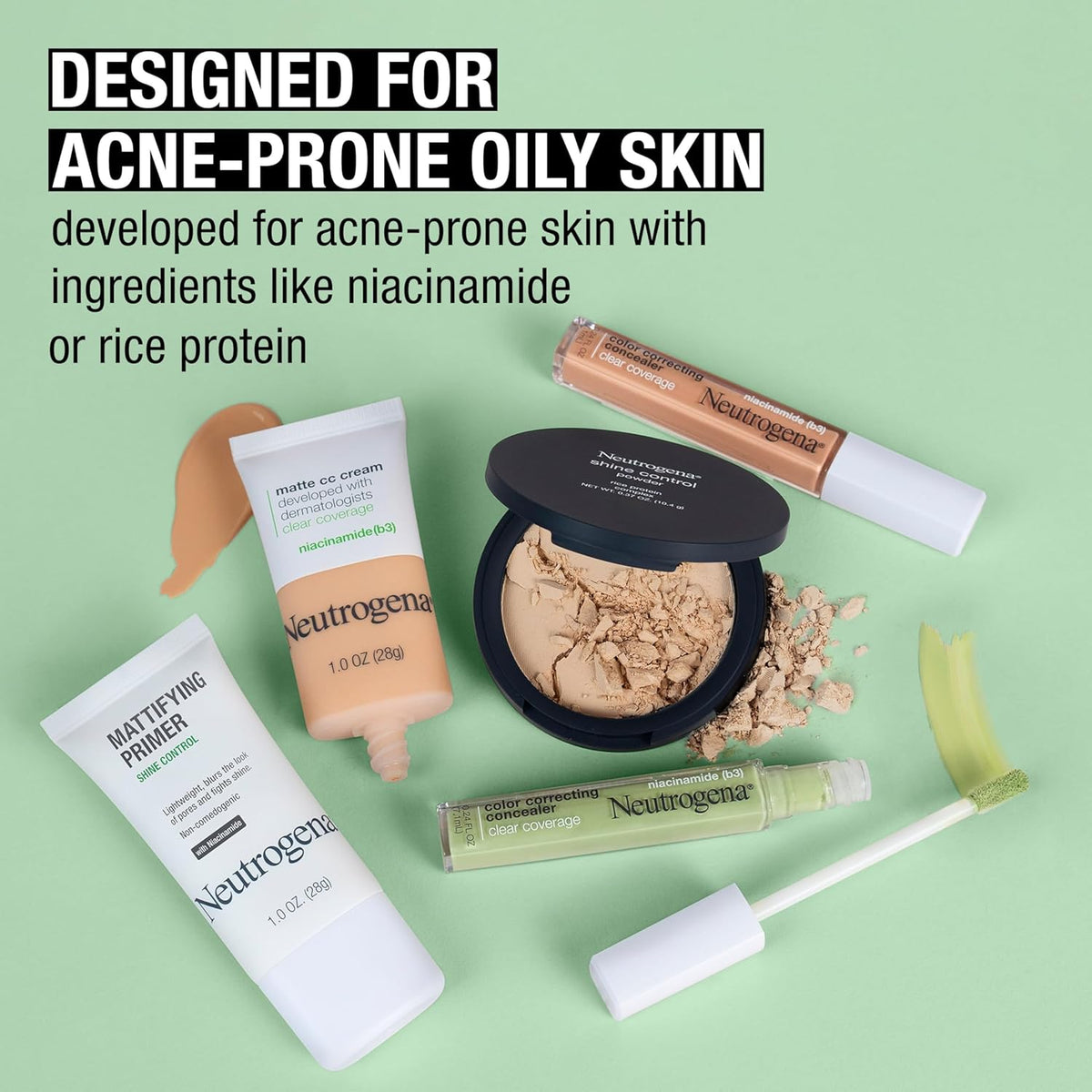 Neutrogena Mattifying Primer with Niacinamide – Daily Self-Care Skincare Step for Calm Morning Rituals