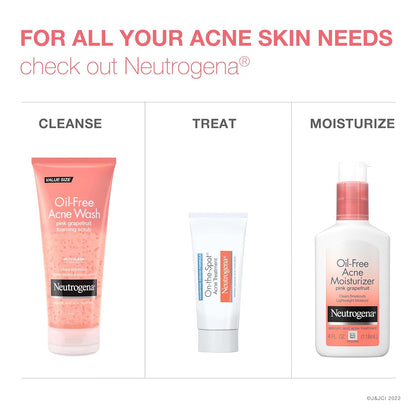 Neutrogena Oil-Free Acne Face Wash Pink Grapefruit Foaming Scrub – 3-Pack Salicylic Acid Cleanser Gift Set for Skincare Lovers