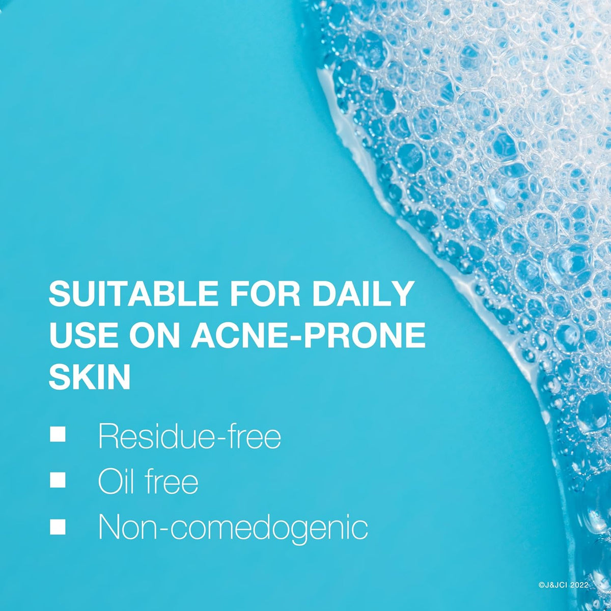 Neutrogena Oil-Free Acne Face Wash – Salicylic Acid Cleanser for a Calming Nightly Skincare Ritual